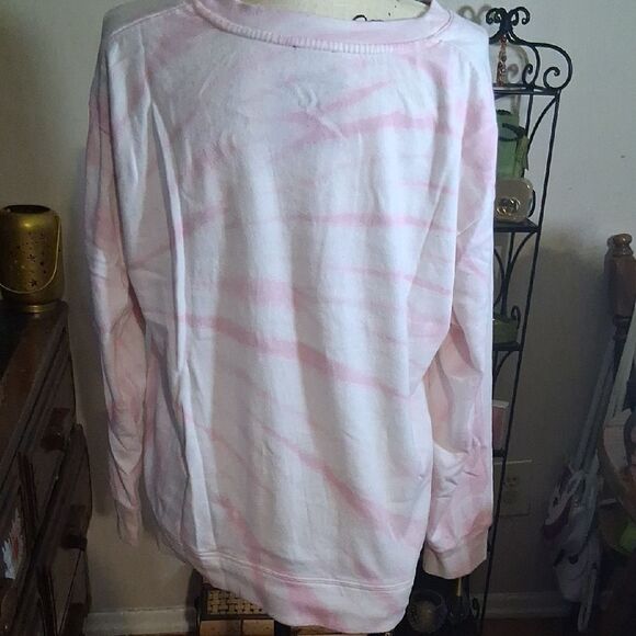 Splendid Pink Tie-Dye Sweatshirt Size Large - Picture 4 of 6